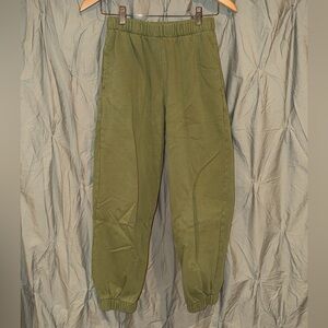 Brandy Melville Olive Green Sweat Pants